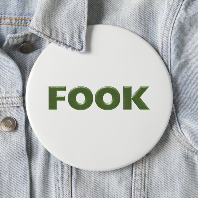 Weiße kolossale Fook-Taste Button (Beispiel)