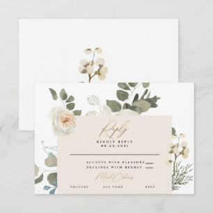 Weiße Korallenweiße, botanische Vegetation RSVP Karte