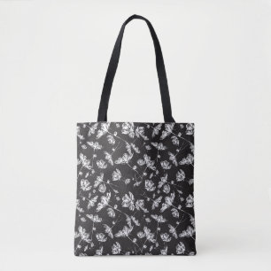 Weiße Kosmos-Blume: abgeschiedenes Muster. Tasche
