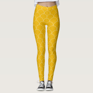 Weiße Kreise Nahtlos Leggings