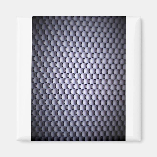 Weiße Kugeln Magnet (Vorne)