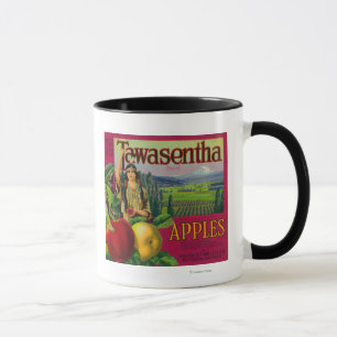 Weiße Lachse, Washington - Tawasentha Apple Labe Tasse