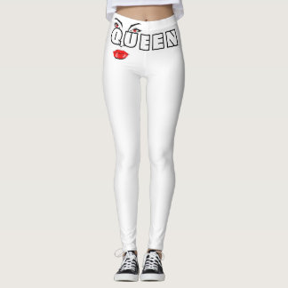 Weiße Leggings, Frauen sind Königinnen, Die Königi Leggings