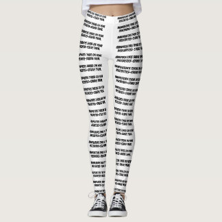 weiße Leggings: "Manipulatoren gedeihen auf.." Leggings