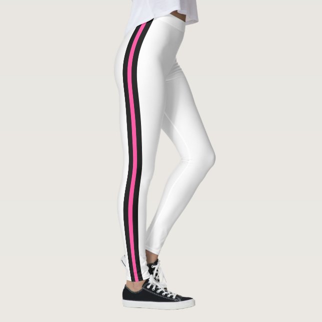 Weiße Leggings mit einer individuellen Farbgestalt (Rechts)