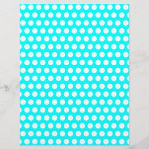 Weiße Letterhead mit Punkten