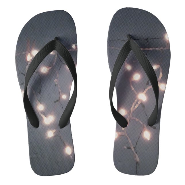 Weiße Lichter Flip Flops (Fußbett)