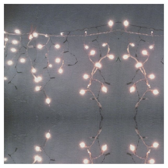 Weiße Lichter Stoff (Nahaufnahme)