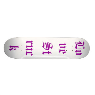 Weiße Liebe getroffenes Skate-Brett Skateboard