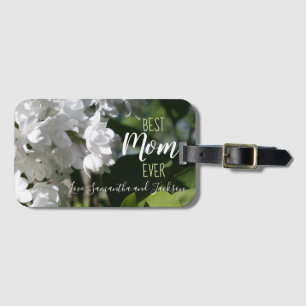Weiße Lilacs zum Muttertag Beste Mama je Gepäckträ Gepäckanhänger