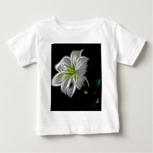 Weiße Lilie Blume Schönheit Baby T-shirt