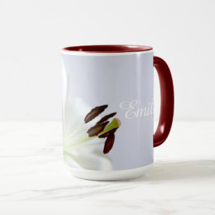 Weiße Lilie, Blume. Tasse