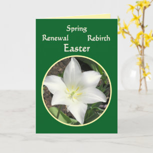 WEIßE LILIE/OSTERN ERNEUERUNG/FRÖHLING KARTE