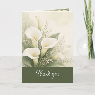 Weiße Lilie Schöner Gartenblume Danke Karte