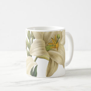 Weiße Liliumkandidatin von Redouté Kaffeetasse