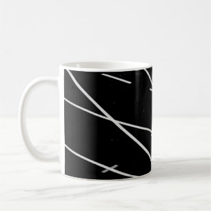 WEISSE LINIEN AUF DEM TRACK KAFFEETASSE