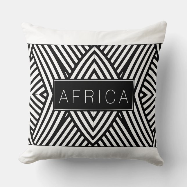 Weiße Linien Kissen (Vorderseite)