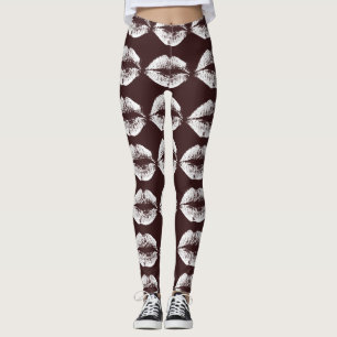 Weiße Lippen #25 Leggings