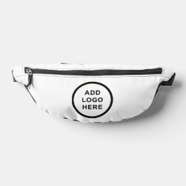 Weiße Logos für Veranstaltungen in der Geschäftsor Bauchtasche