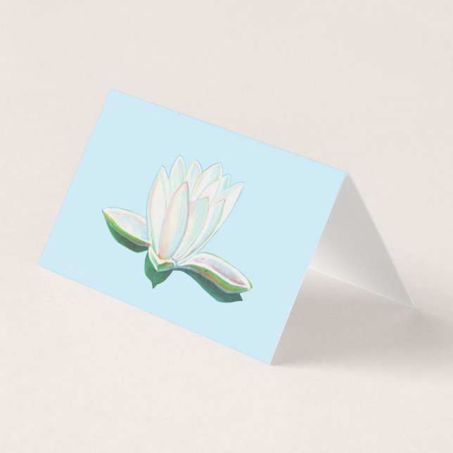 Weiße Lotus-Blume leuchten (Vorderseite)