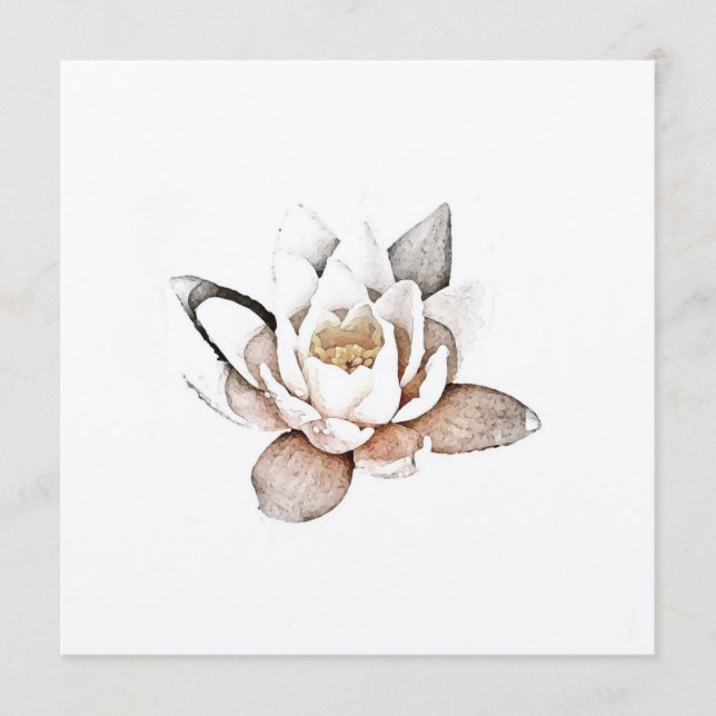 WEISSE LOTUS-KARTE (Vorderseite)