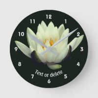 Weiße Lotus-Lilien-Blume Personalisiert