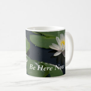 Weiße Lotus-Seerosen Kaffeetasse