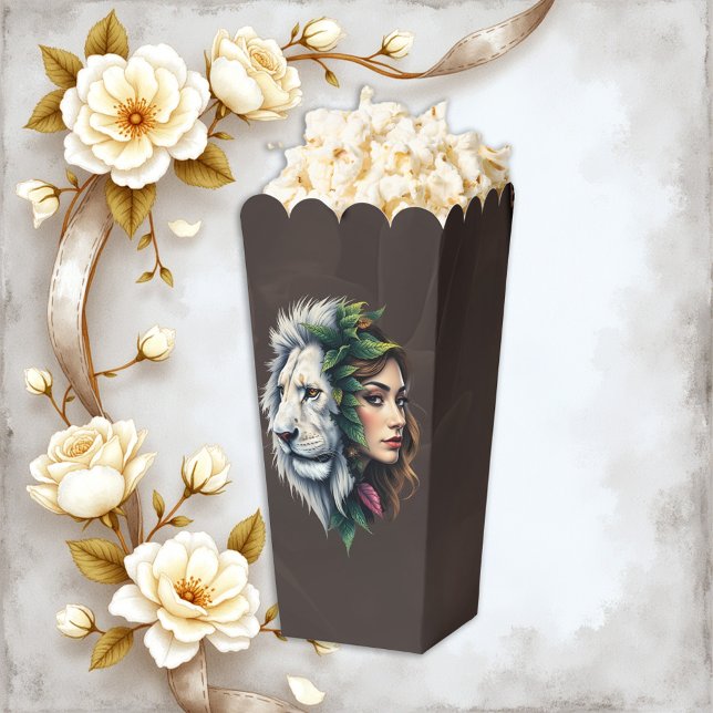 Weiße Löwe und Frau Geschenkschachtel (Von Creator hochgeladen)