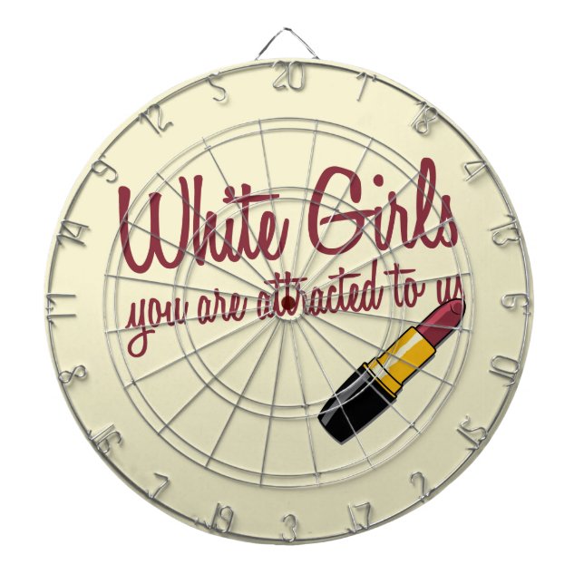 Weiße Mädchen Dartscheibe (vorne)