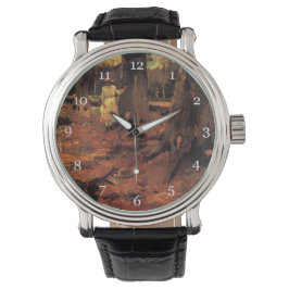 Weiße Mädchen im Wald, Vincent van Gogh Armbanduhr