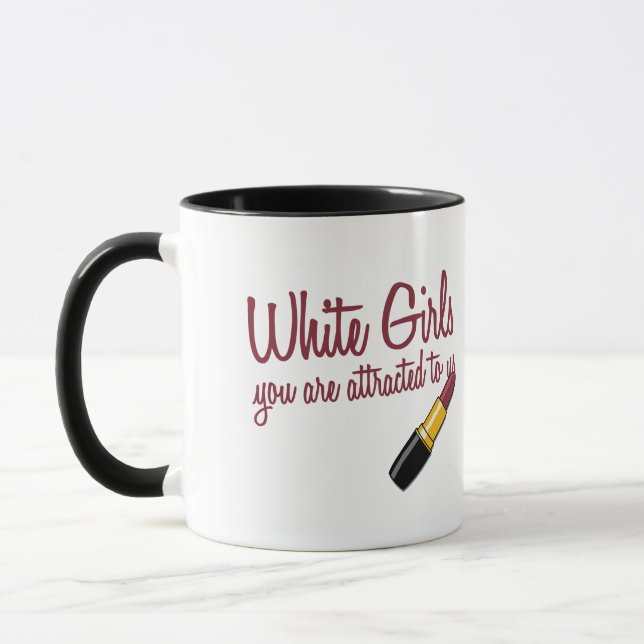 Weiße Mädchen Tasse (Links)