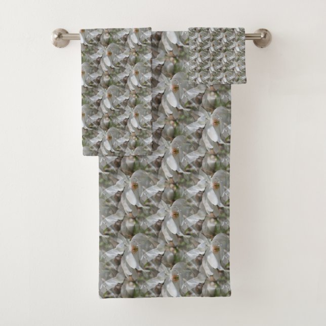 Weiße Magnolia-Blume blüht Natur     Badhandtuch Set (Insitu)