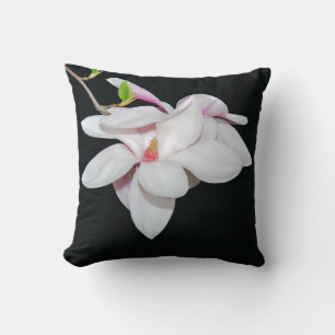 Weiße Magnolie Kissen