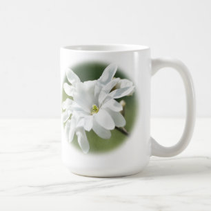 Weiße Magnolien-Blume Kaffeetasse