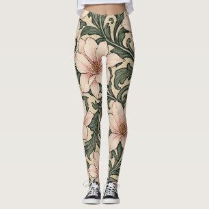 Weiße Magnolien Leggings