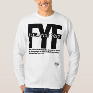 Weiße Männer "Gesicht deine Ängste" T-Shirt