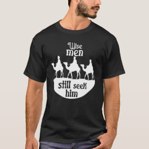 Weiße Männer noch suchen ihn Jesus Retter Christli T-Shirt