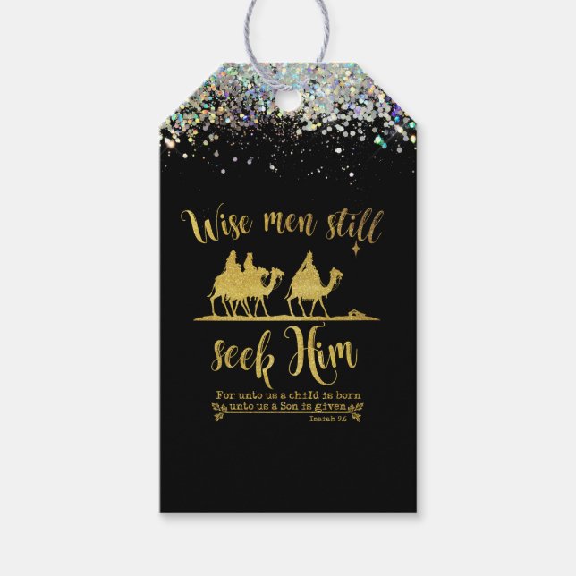Weiße Männer suchen ihm immer noch Weihnachten Geschenkanhänger (Vorderseite)