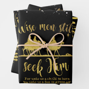 Weiße Männer suchen ihm immer noch Weihnachten Geschenkpapier Set