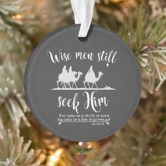Weiße Männer suchen ihm immer noch Weihnachten Ornament (Baum)