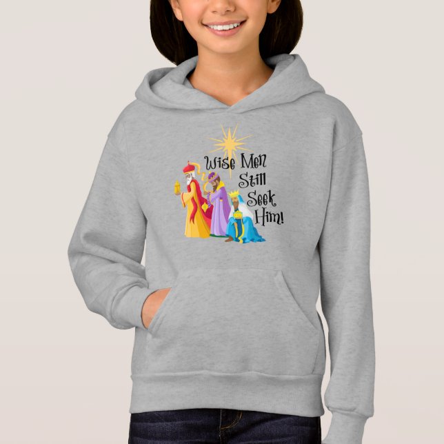 Weiße Männer suchen ihm noch Weihnachten Hoodie (Vorderseite)