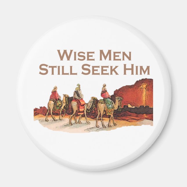 Weiße Männer suchen ihn noch, Weihnachten Magnet (Vorne)