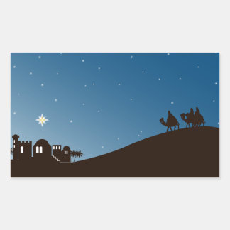 Weiße Männer suchen Ihn Weihnachtskleber Rechteckiger Aufkleber