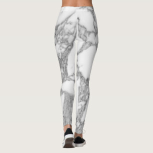 Weiße MarmorsteinLeggings für Leggings