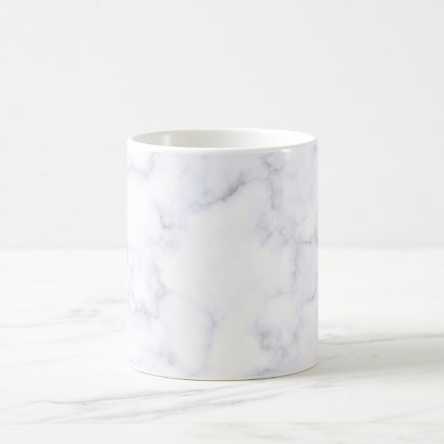 weiße Marmortextur Kaffeetasse (Mittel)