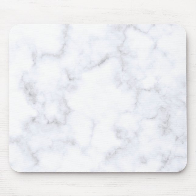 weiße Marmortextur Mousepad (Vorne)