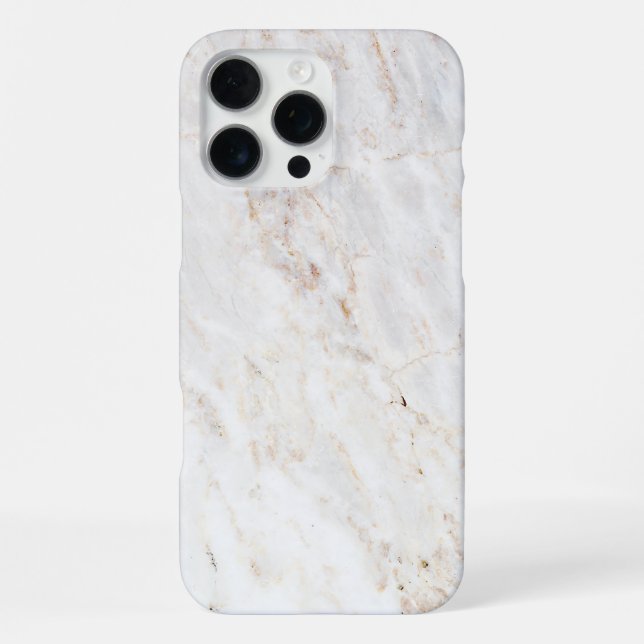 Weiße Marmorwand strukturiert iPhone 16 Pro Max Hülle (Rückseite)