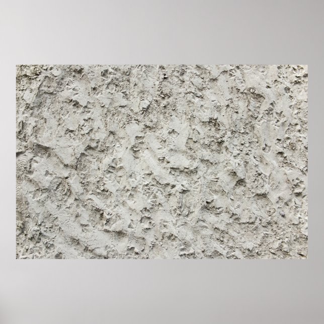 Weiße Mauer Poster (Vorne)