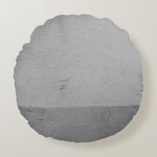 Weiße Mauer Rundes Kissen