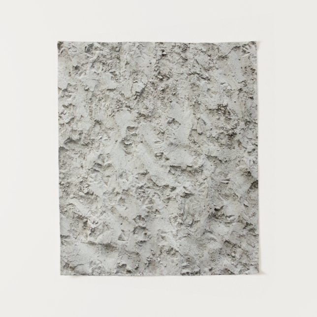 Weiße Mauer Wandteppich (Vorderseite)